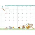 Japan San-X A6 Planner Monthly Schedule Book - Rilakkuma : Photo Gingham 2026 - 2