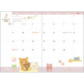 Japan San-X A6 Planner Monthly Schedule Book - Rilakkuma : Photo Gingham 2026 - 3