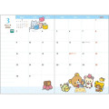 Japan San-X A6 Planner Monthly Schedule Book - Rilakkuma : Photo Gingham 2026 - 4
