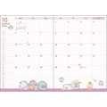 Japan San-X B6 Monthly Schedule Book - Sumikko Gurashi : Relaxing Window Seat 2026 - 3