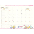 Japan San-X B6 Monthly Schedule Book - Sumikko Gurashi : Relaxing Window Seat 2026 - 4