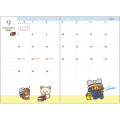 Japan San-X A6 Planner Monthly Schedule Book - Rilakkuma : Year Of Horse 2026 - 6