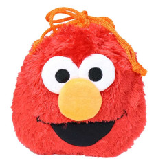 Japan Sesame Street Plush Drawstring Bag - Elmo
