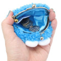 Japan Sesame Street Gamaguchi Wallet Coin Purse - Cookie Monster Fluffy - 3
