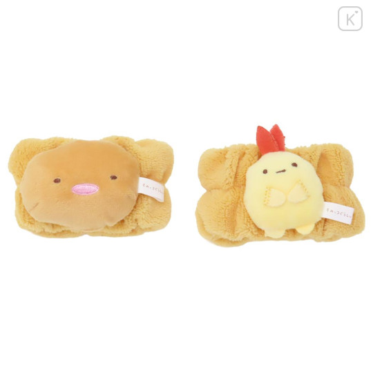 Japan San-X Wristband Set - Sumikko Gurashi : Tonkatsu Fried Pork & Ebifurai no Shippo Fried Shrimp Tail 3D - 1