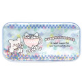 Japan Sanrio Sequins Shaka Shaka Pen Pouch Pencil Case - Hanamaruobake : Sweet Reward Blue - 1