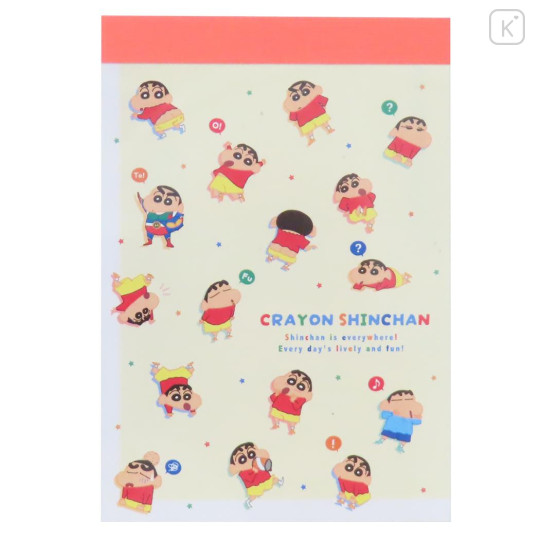 Japan Crayon Shin-chan Mini Notepad - Shinnosuke Nohara : Funny Face - 1