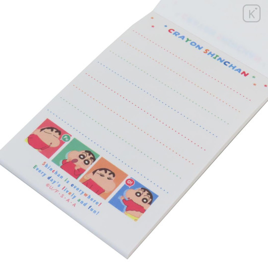 Japan Crayon Shin-chan Mini Notepad - Shinnosuke Nohara : Funny Face - 2