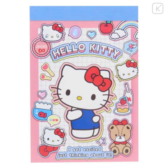 Japan Sanrio Mini Notepad - Hello Kitty : Exciting Hobby - 1