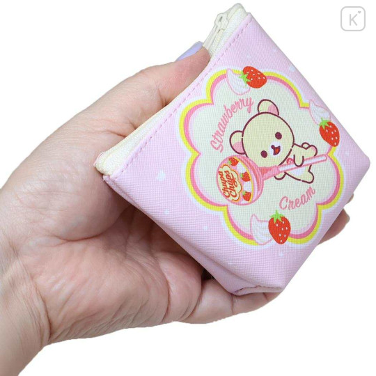 Japan San-X Triangular Mini Pouch - Korilakkuma : Chupa Chups Pink - 2