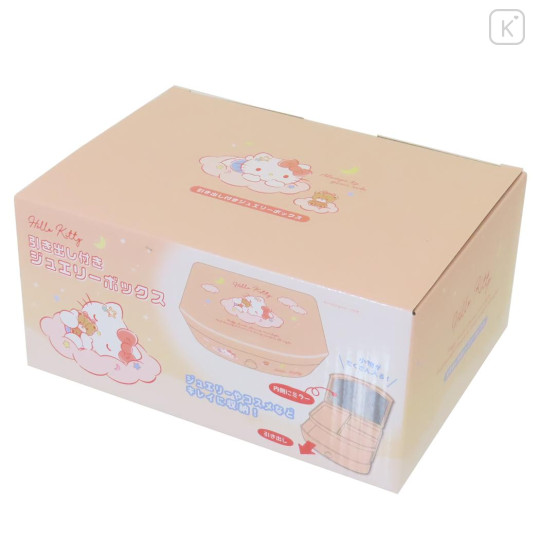 Japan Sanrio Jewelry Box Chest Drawer & Mirror - Hello Kitty : Sweet Dream Orange - 3