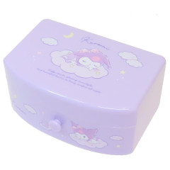 Japan Sanrio Jewelry Box Chest Drawer & Mirror - Kuromi : Sweet Dream