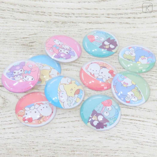 Japan Sanrio Capsule Flake Stickers - Characters 3D - 2