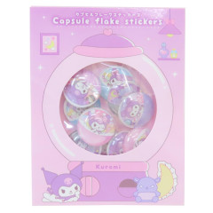Japan Sanrio Capsule Flake Stickers - Kuromi : 3D