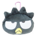 Japan Sanrio Mini Plush Pouch with Carabiner - Badtz-maru - 1