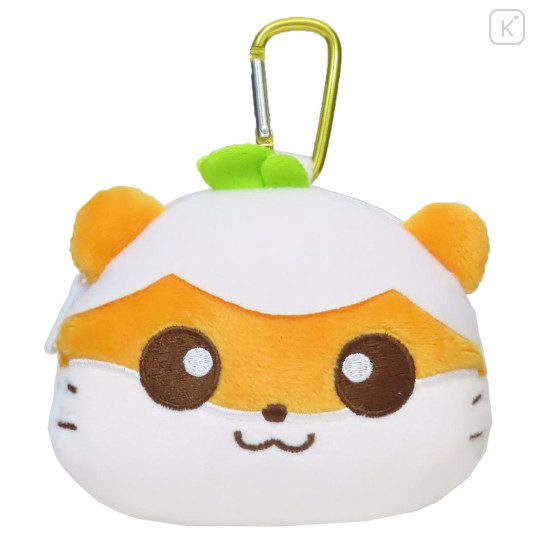 Japan Sanrio Mini Plush Pouch with Carabiner - Corocorokuririn - 1