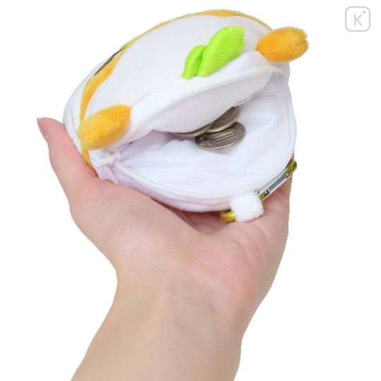 Japan Sanrio Mini Plush Pouch with Carabiner - Corocorokuririn - 3