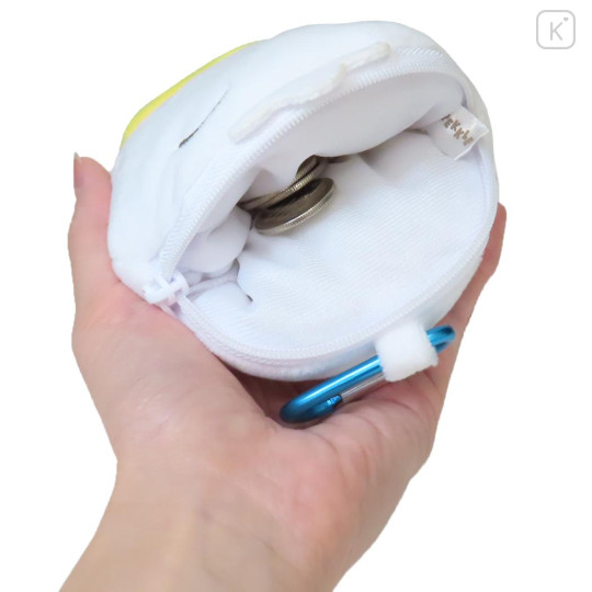 Japan Sanrio Mini Plush Pouch with Carabiner - Pekkle - 3