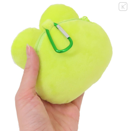 Japan Sanrio Mini Plush Pouch with Carabiner - Keroppi - 2