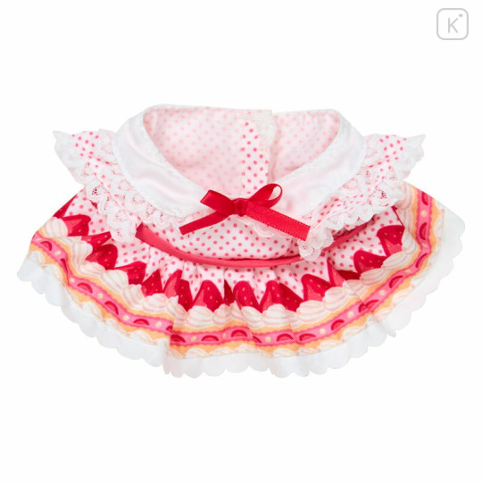 Japan Sanrio Original Dress-up Clothes (S) - Pitatto Friends Cake-like Dress & Red Ribbon - 3