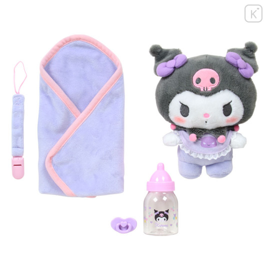 Japan Sanrio Original Cuddle Plush Care Set - Kuromi : Baby - 3