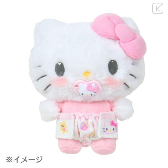 Japan Sanrio Original Cuddle Plush Care Pacifier & Diaper Set - Kuromi - 4