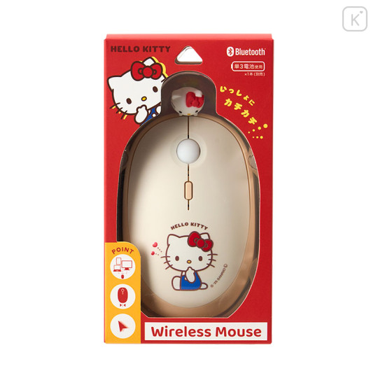 Japan Sanrio Wireless Mouse - Hello Kitty : Love - 1