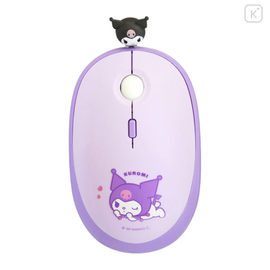 Japan Sanrio Wireless Mouse - Kuromi : Love - 2