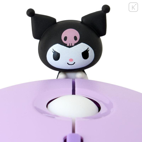 Japan Sanrio Wireless Mouse - Kuromi : Love - 4