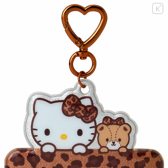 Japan Sanrio Original Trading Card Holder - Hello Kitty & Tiny Chum : Leopard Print - 3