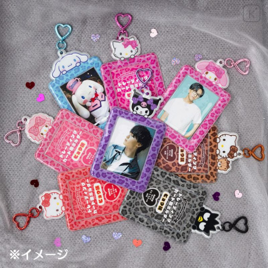 Japan Sanrio Original Trading Card Holder - Hello Kitty & Tiny Chum : Leopard Print - 5