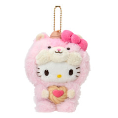 Japan Sanrio Original Mascot Holder - Hello Kitty : Fluffy Squirrel