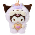 Japan Sanrio Original Mascot Holder - Kuromi : Fluffy Squirrel - 2