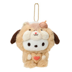 Japan Sanrio Original Mascot Holder - Pochacco : Fluffy Squirrel