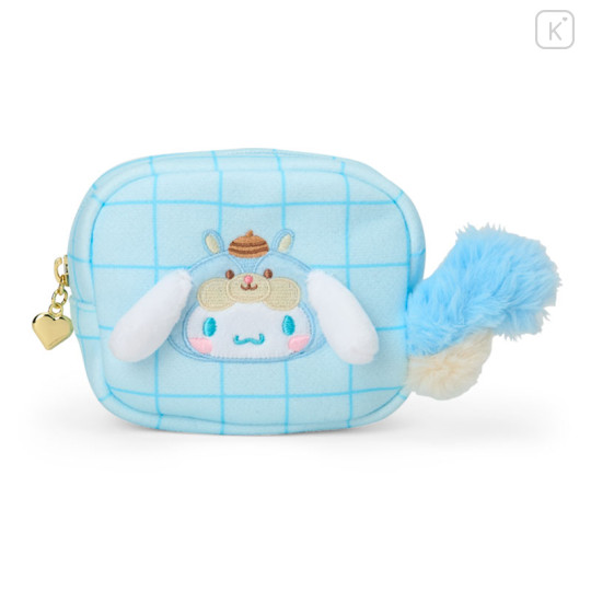 Japan Sanrio Original Square Pouch - Cinnamoroll : Fluffy Squirrel - 1