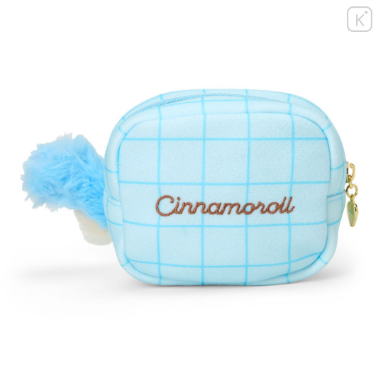 Japan Sanrio Original Square Pouch - Cinnamoroll : Fluffy Squirrel - 2