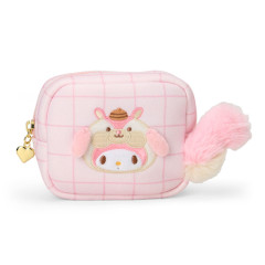 Japan Sanrio Original Square Pouch - My Melody : Fluffy Squirrel