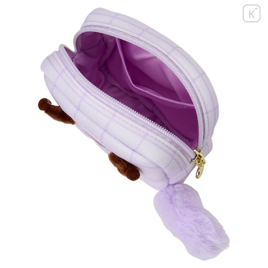 Japan Sanrio Original Square Pouch - Kuromi : Fluffy Squirrel - 3