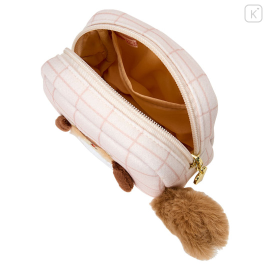 Japan Sanrio Original Square Pouch - Pochacco : Fluffy Squirrel - 3
