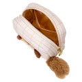 Japan Sanrio Original Square Pouch - Pochacco : Fluffy Squirrel - 3