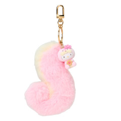 Japan Sanrio Original Dangling Tail Mascot Keychain - Hello Kitty : Fluffy Squirrel