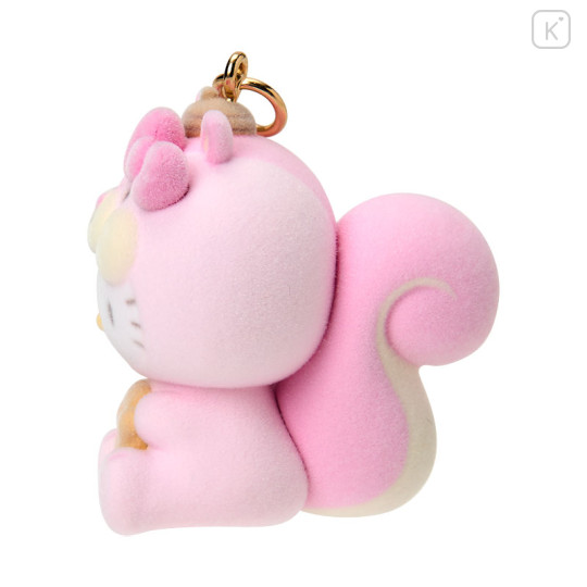 Japan Sanrio Original Dangling Tail Mascot - Hello Kitty : Fluffy Squirrel - 3