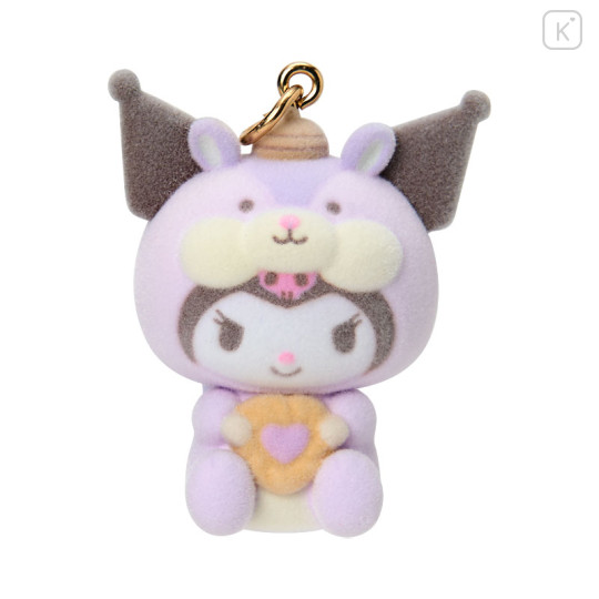 Japan Sanrio Original Dangling Tail Mascot - Kuromi : Fluffy Squirrel - 2