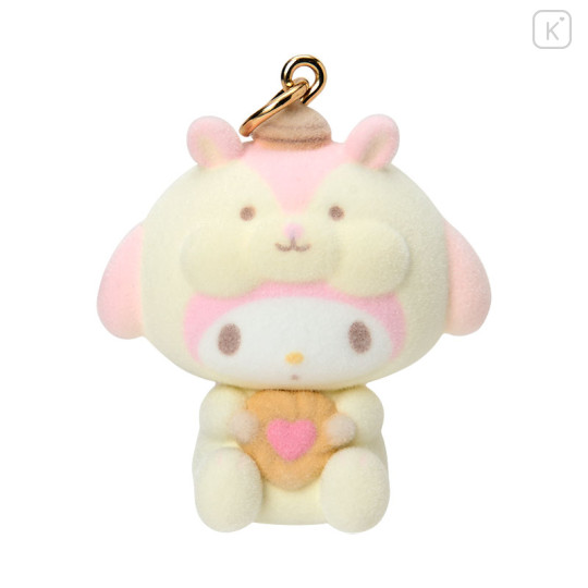 Japan Sanrio Original Dangling Tail Mascot Keychain - My Melody : Fluffy Squirrel - 2