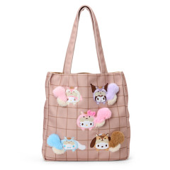 Japan Sanrio Original Tote Bag - Fluffy Squirrel Characters Embroidery