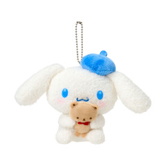 Japan Sanrio Original Mascot Holder - Cinnamoroll with the Bear Blue Beret