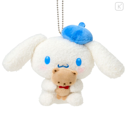 Japan Sanrio Original Mascot Holder - Cinnamoroll with the Bear Blue Beret - 2