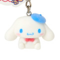 Japan Sanrio Original 3D Keychain - Cinnamoroll with the Bear Flocked - 2