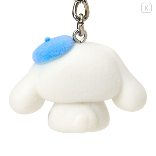Japan Sanrio Original 3D Keychain - Cinnamoroll with the Bear Flocked - 3