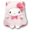 Japan Sanrio Die-cut Cushion - Hello Kitty : Halloween Ghost - 1